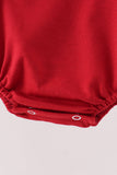 Maroon football sequin bubble Aaria Tees