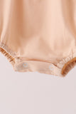 Khaki pumpkin applique bubble Aaria Tees