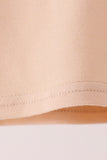 Khaki pumpkin applique top Aaria Tees