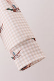 Khaki Duck Print Gingham Pullover Aaria Tees