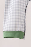 Green tools embroidery romper Aaria Tees