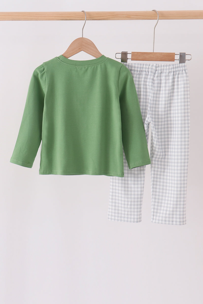 Green tools embroidery pants set - Aaria Tees Aaria Tees