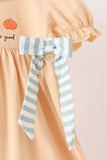God is great god is good embroidery ruffle dress Aaria Tees