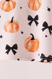 Bow pumpkin bamboo pajama set Aaria Tees