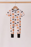 Bow pumpkin bamboo romper - Aaria Tees Aaria Tees