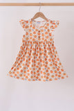 Pumpkin Bow Ruffle Dress - Aaria Tees Aaria Tees