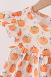 Pumpkin Bow Ruffle Bloomer Set - Aaria Tees Aaria Tees