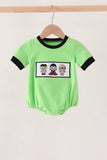 Green embroidery bubble Aaria Tees