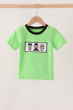 Green embroidery top Aaria Tees