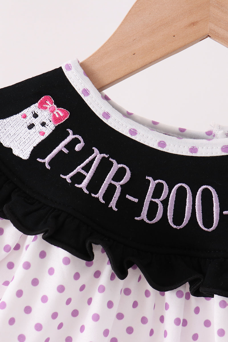 Black Ghost Embroidery Pants Set - Aaria Tees Aaria Tees