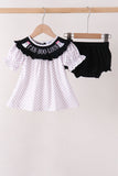 Black Ghost Embroidery Bloomer Set Aaria Tees