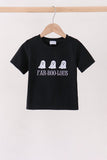 Black Ghost Embroidery Top Aaria Tees