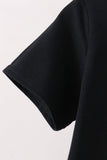 Black Ghost Embroidery Top Aaria Tees