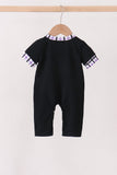 Black Ghost Embroidery Romper Aaria Tees