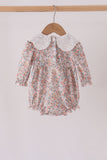 Floral smocked lace bubble - Aaria Tees Aaria Tees