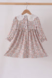 Floral smocked lace dress - Aaria Tees Aaria Tees