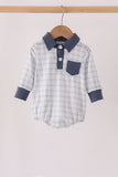 Teal pocket plaid bubble - Aaria Tees Aaria Tees