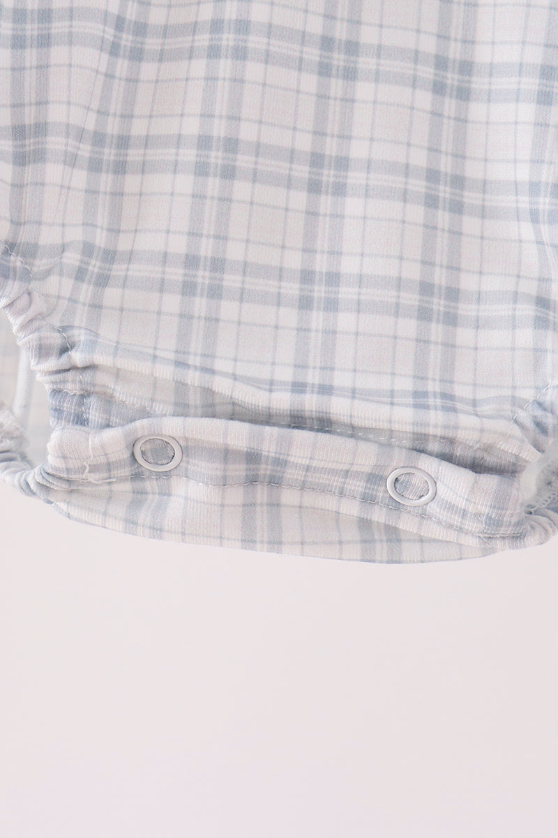Teal pocket plaid bubble - Aaria Tees Aaria Tees