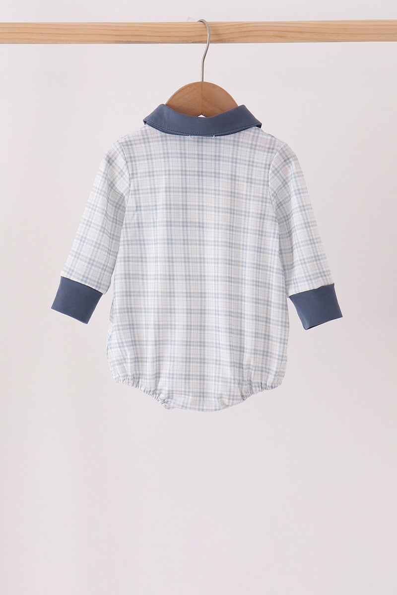 Teal pocket plaid bubble - Aaria Tees Aaria Tees