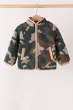 Forest camouflage fleece jacket Aaria Tees