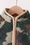 Forest camouflage fleece jacket Aaria Tees