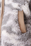 Grey camouflage fleece jacket Aaria Tees