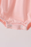 Pink Ghost Embroidery Ruffle Bubble - Aaria Tees Aaria Tees