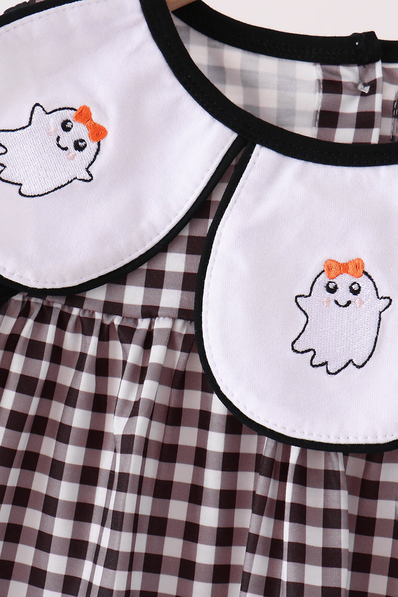 Pink Ghost Embroidery Pants Set - Aaria Tees Aaria Tees