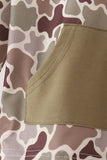 Camouflage deer embroidery hoodie Aaria Tees