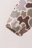 Camouflage deer embroidery hoodie Aaria Tees