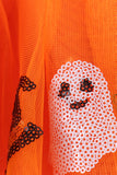 Orange pumpkin bat sequin tutu skirts Aaria Tees