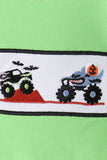 Green car embroidery top Aaria Tees