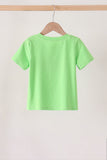 Green car embroidery top Aaria Tees