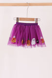 Purple pumpkin ghost sequin tutu skirts Aaria Tees