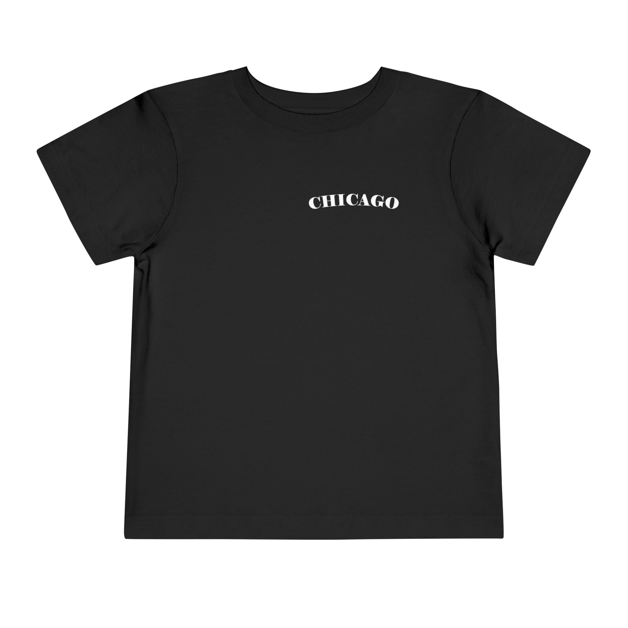 Mystery Noir Chicago Skyline Sunset Unisex Toddler Short Sleeve Tee - Aaria Tees Aaria Tees