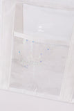 White clear waterproof beach travel bag - Aaria Tees Aaria Tees