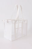 White clear waterproof beach travel bag - Aaria Tees Aaria Tees