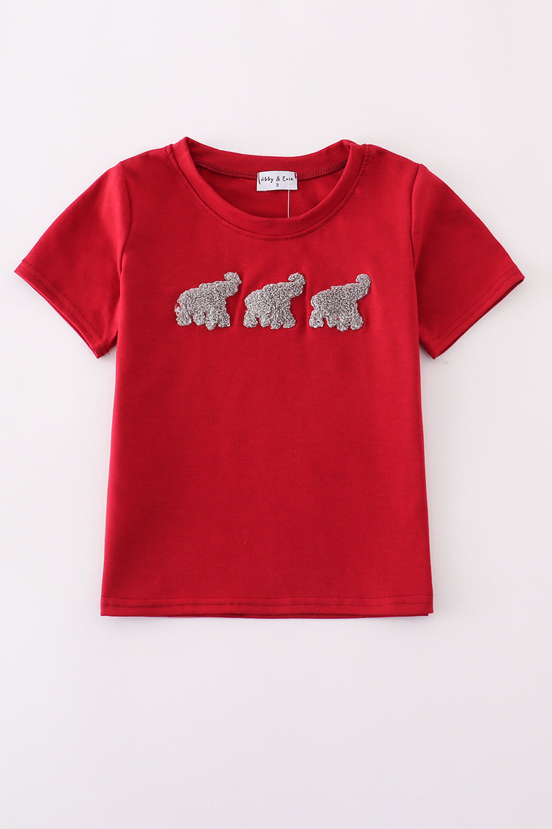 Alabama elephant french knot top - Aaria Tees