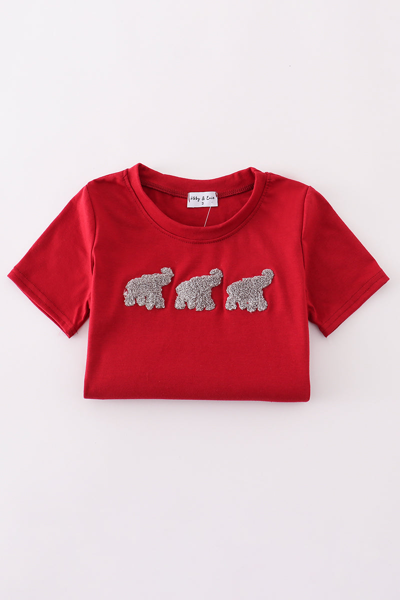 Alabama elephant french knot top - Aaria Tees Aaria Tees