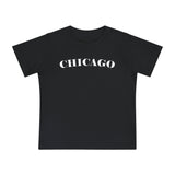 Mystery Noir Chicago Skyline Sunset Unisex Baby Short Sleeve T-Shirt - Aaria Tees Aaria Tees