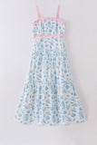Marine creature print dress mom & me - Aaria Tees Aaria Tees