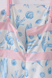 Marine creature print dress mom & me - Aaria Tees Aaria Tees
