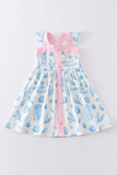 Marine creature print dress mom & me - Aaria Tees Aaria Tees
