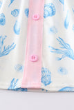 Marine creature print dress mom & me - Aaria Tees Aaria Tees