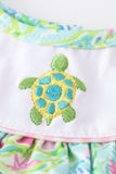 Green Turtle Embroidered Bloomer Set Aaria Tees