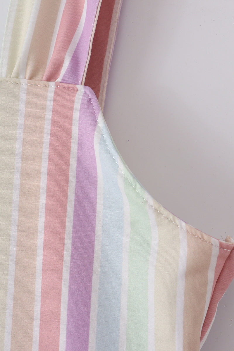 Multicolored stripe women dress - Aaria Tees Aaria Tees
