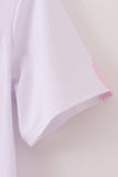 White mermaid embroidery cover up mom & me - Aaria Tees Aaria Tees