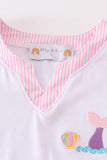 White mermaid embroidery cover up mom & me - Aaria Tees Aaria Tees