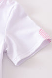 White mermaid embroidery cover up mom & me - Aaria Tees Aaria Tees