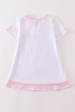 White mermaid embroidery cover up mom & me - Aaria Tees Aaria Tees